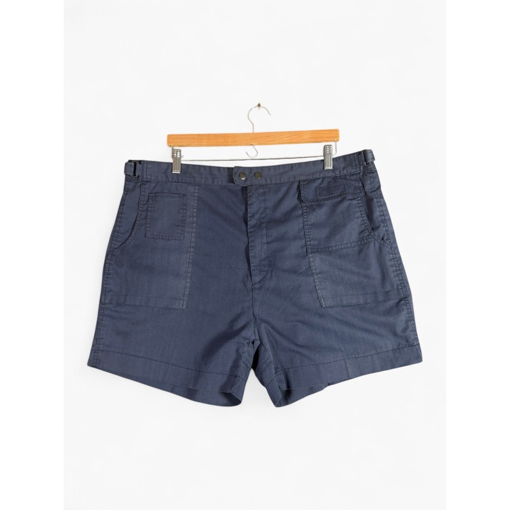 Excetera Mens Navy Blue Utility Cargo Shorts Size 42 Workwear Multi Pocket